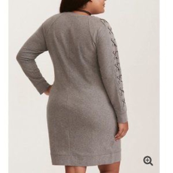 COPY - Size 1 Torrid Woman’s French Terry Sweatshirt Dress (like New) only trie… - Picture 2 of 5